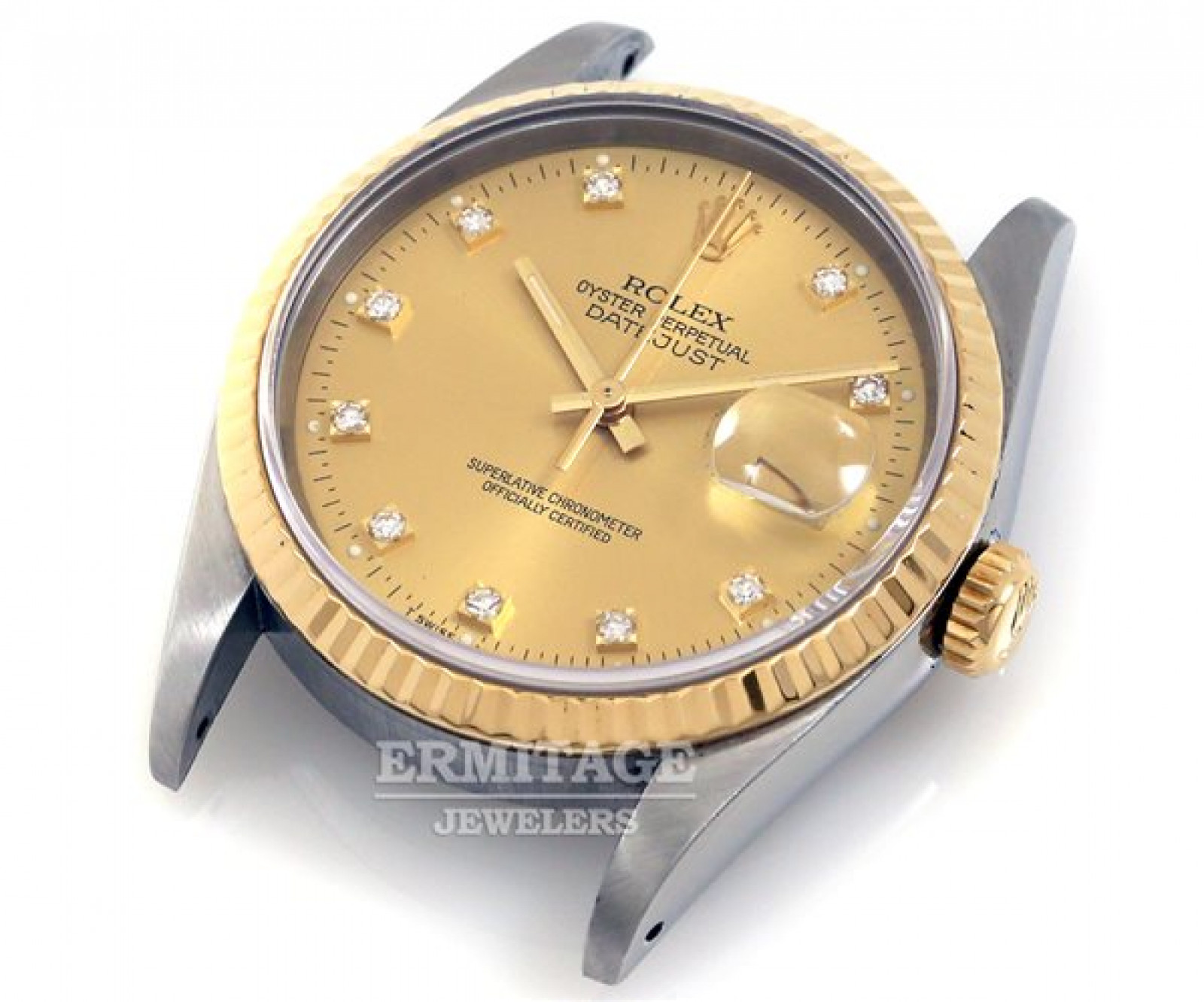 Pre-Owned Rolex Datejust 16233 with Diamonds Gold & Steel