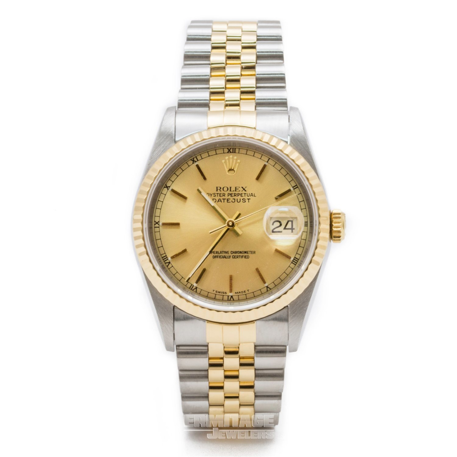 Pre-Owned Mens Rolex Datejust 16233 with Champagne Dial