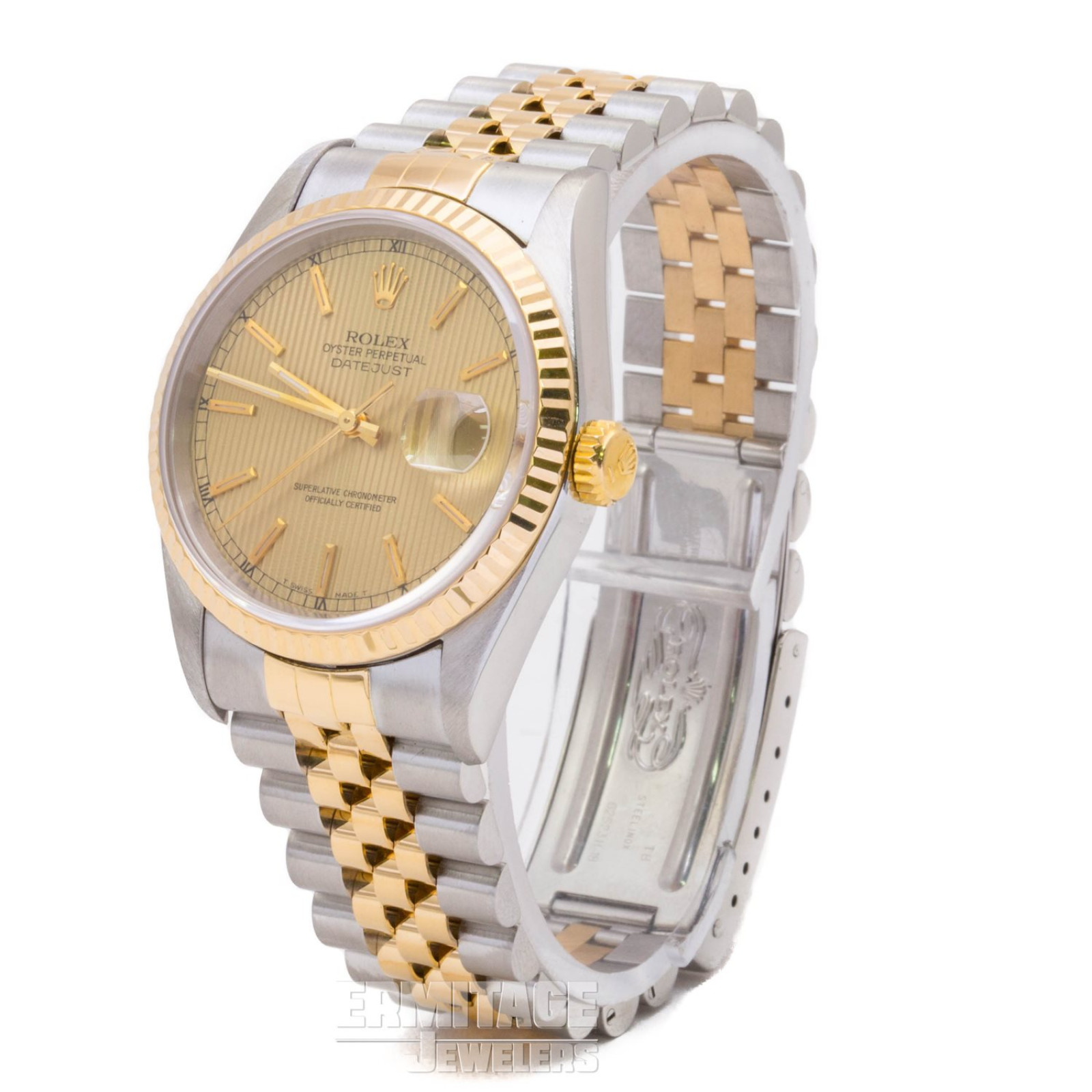 Gold & Steel Tapestry Dial Rolex Datejust 16233