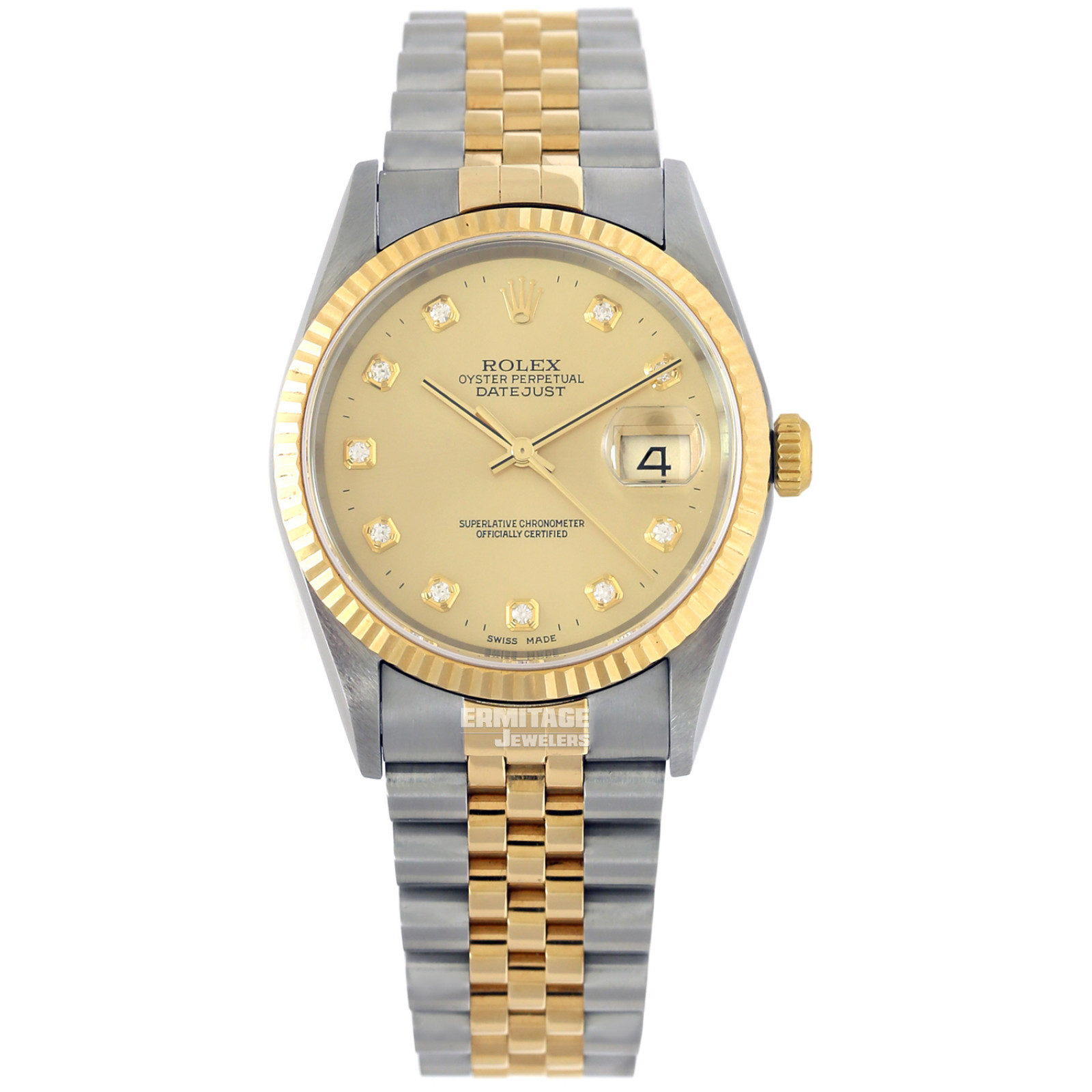 36 mm Rolex Datejust 16233 Gold & Steel on Oyster Pre-Owned