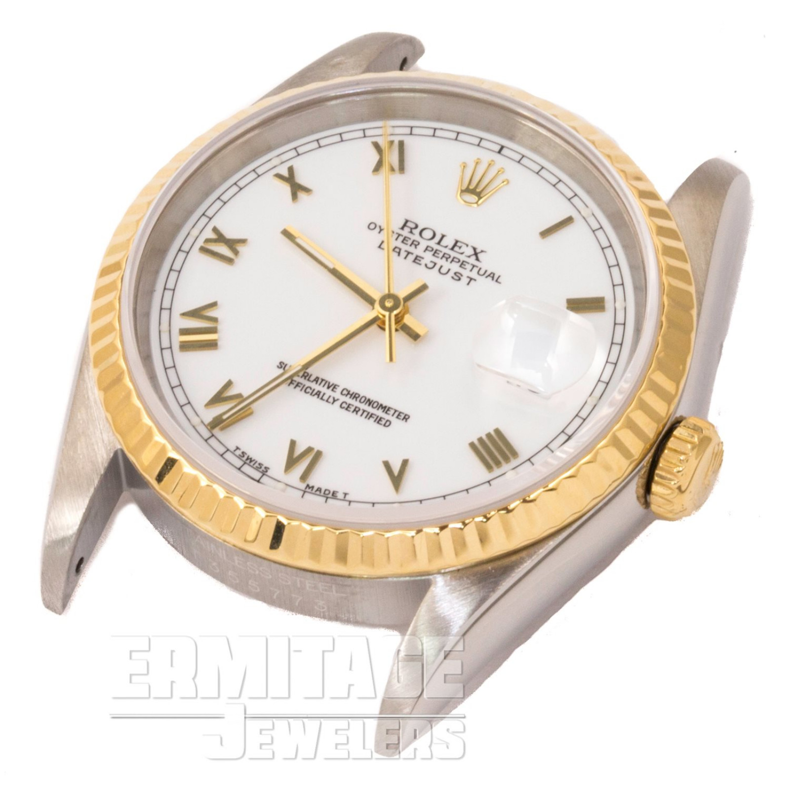Two Tone Rolex Datejust 16233 with White Dial