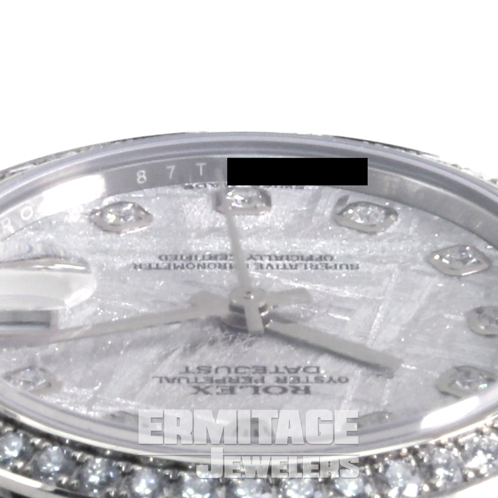 Rolex Mid-Size Ladies Datejust 178384 with Meteorite Diamond Dial