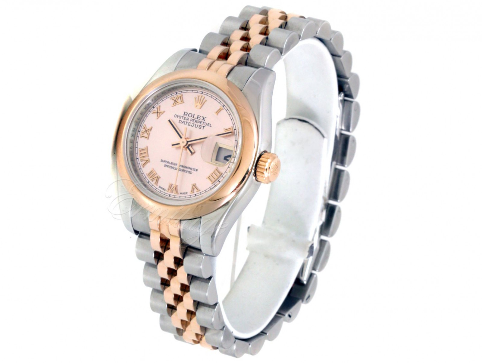 Pre-Owned Rolex Datejust 179161 Rose Gold