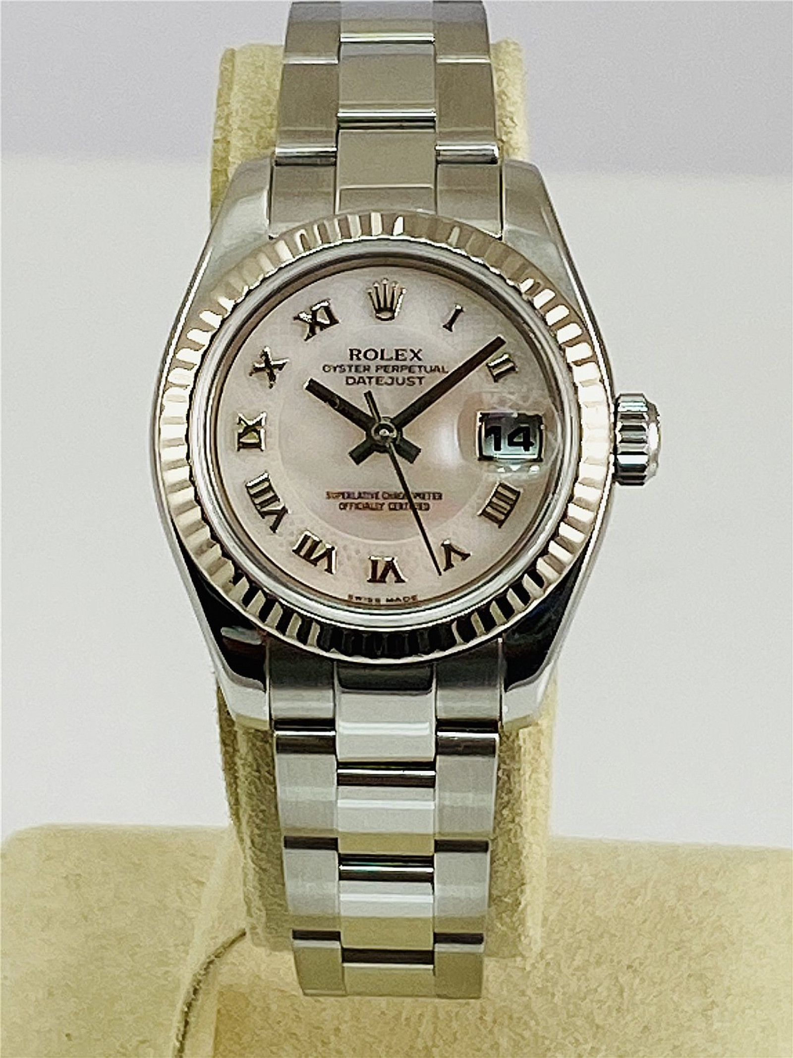 2005 White Rolex Datejust Ref. 179174