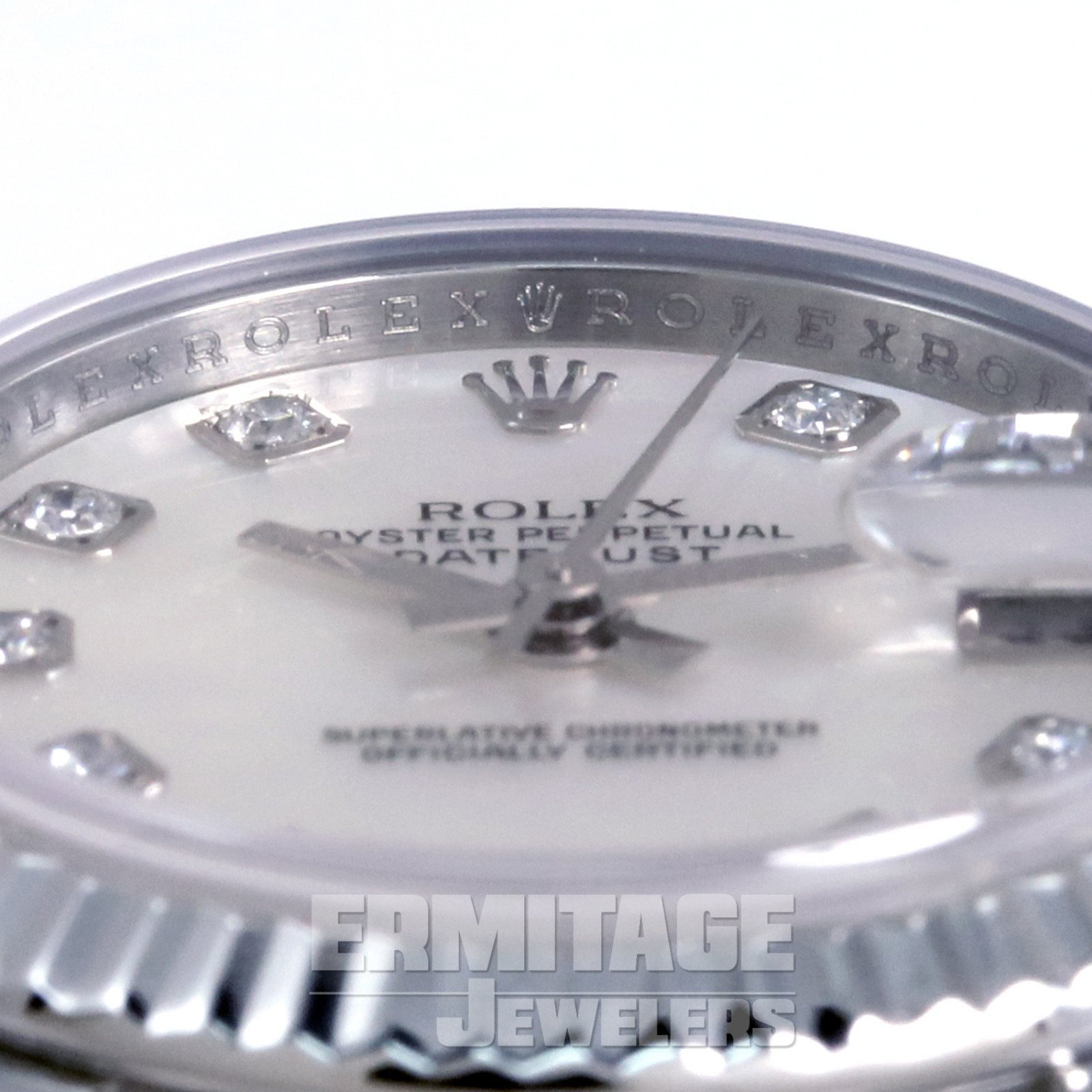 Pre-Owned Rolex Datejust 179174 with Luminous White Dial