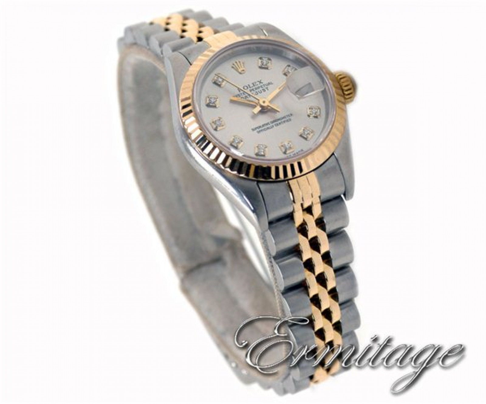 Rolex Datejust 69173 with Diamonds on Silver Dial