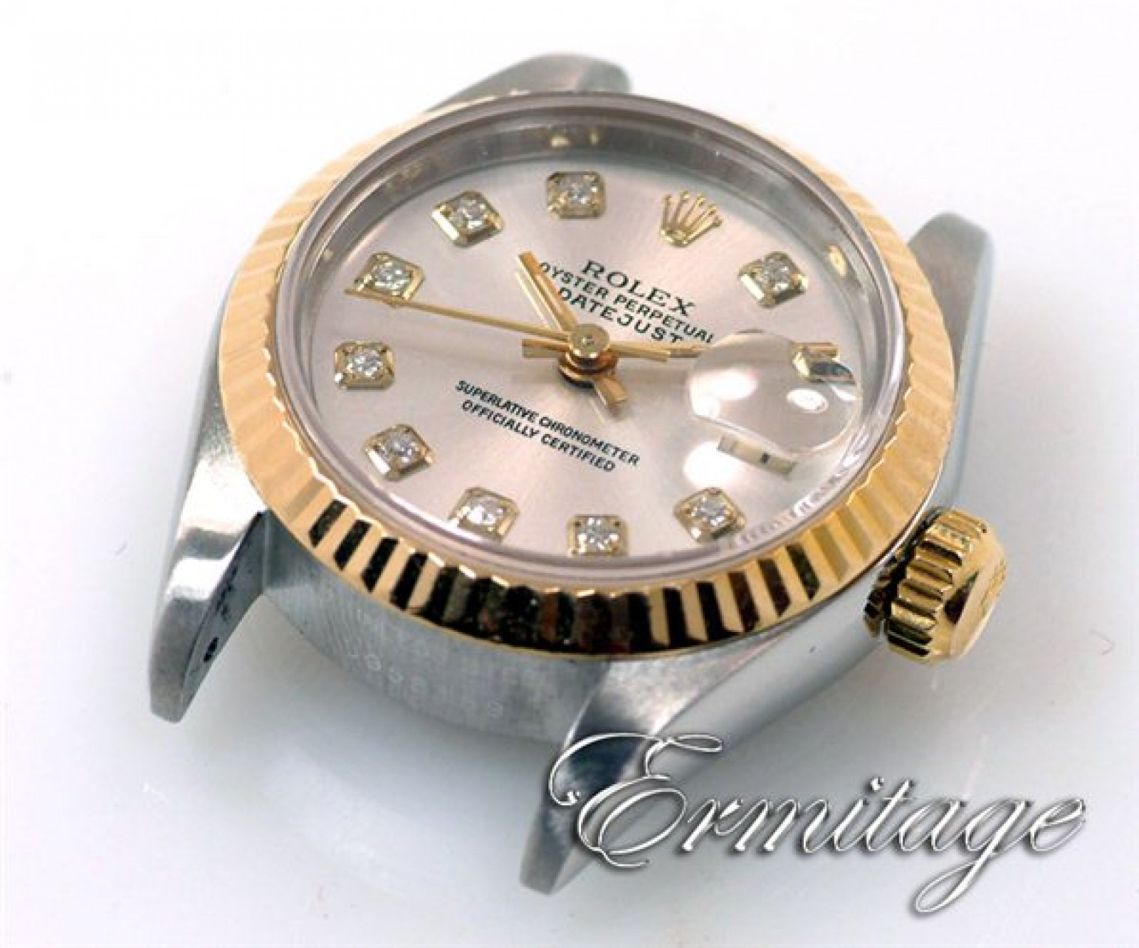 Rolex Datejust 69173 with Diamonds on Silver Dial