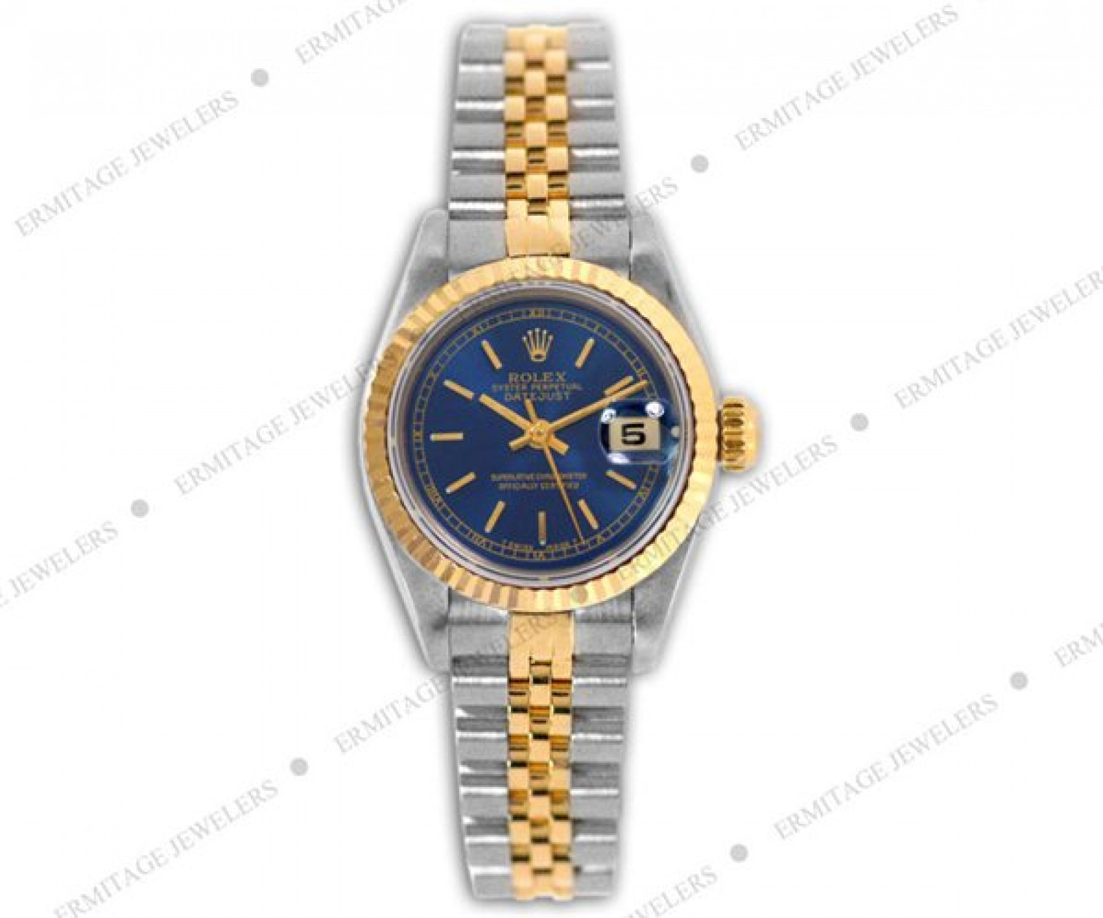 Pre-Owned Rolex Datejust 69173 with Blue Dial