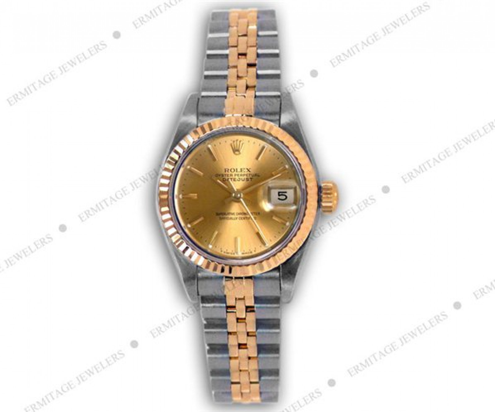Pre-Owned Gold & Steel Rolex Datejust 69173 Year 1994