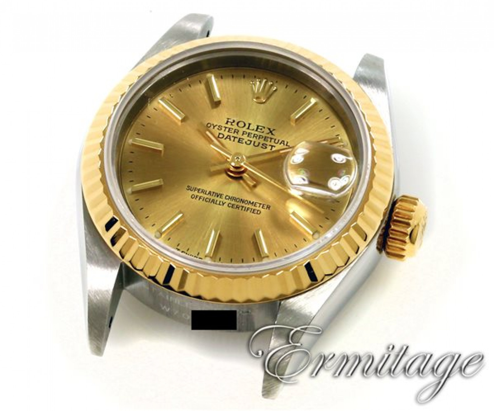 Pre-Owned Gold & Steel Rolex Datejust 69173 Year 1996
