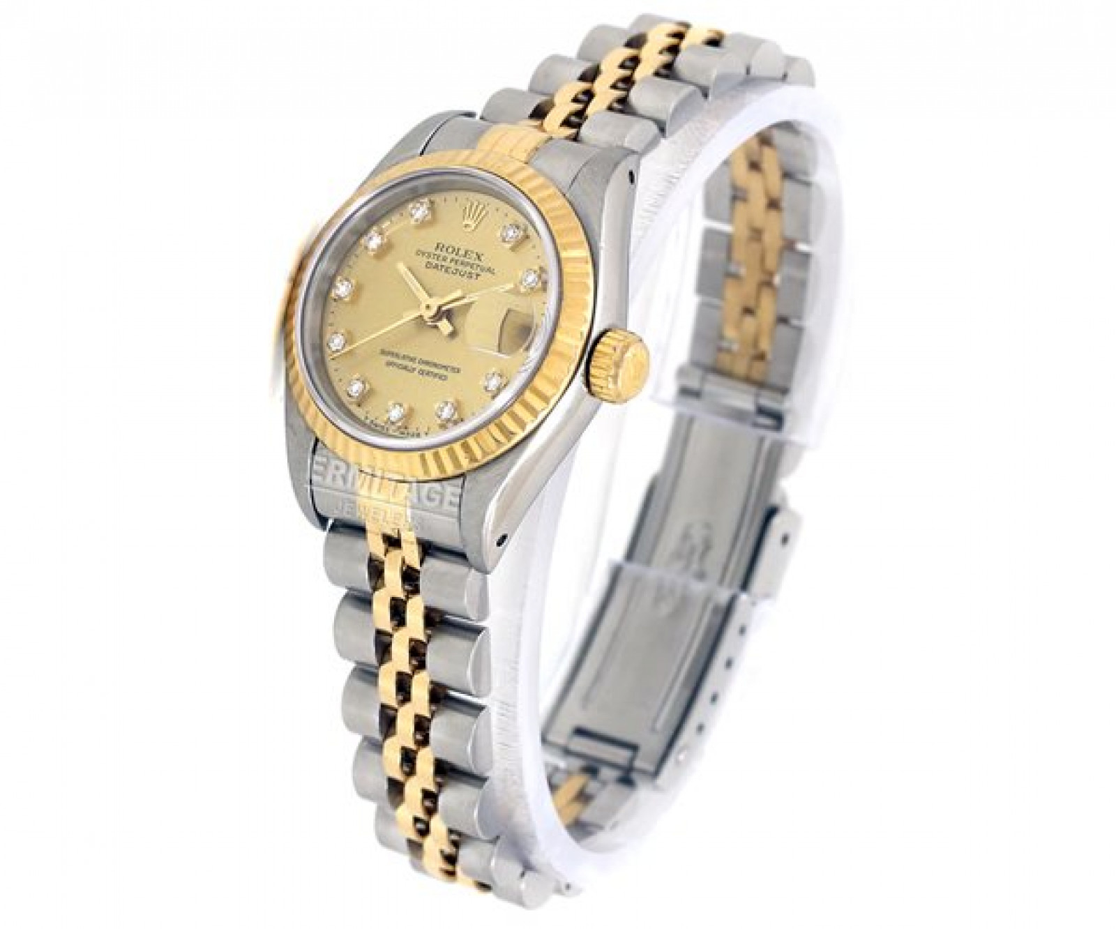 Rolex Women's Datejust 69173 Diamond Dial Watch