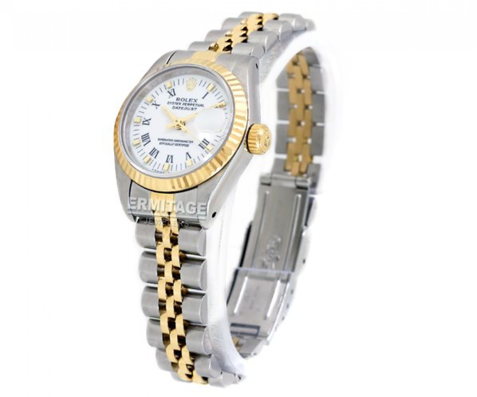 Rolex Datejust 69173 Gold & Steel with White Dial & Roman Markers