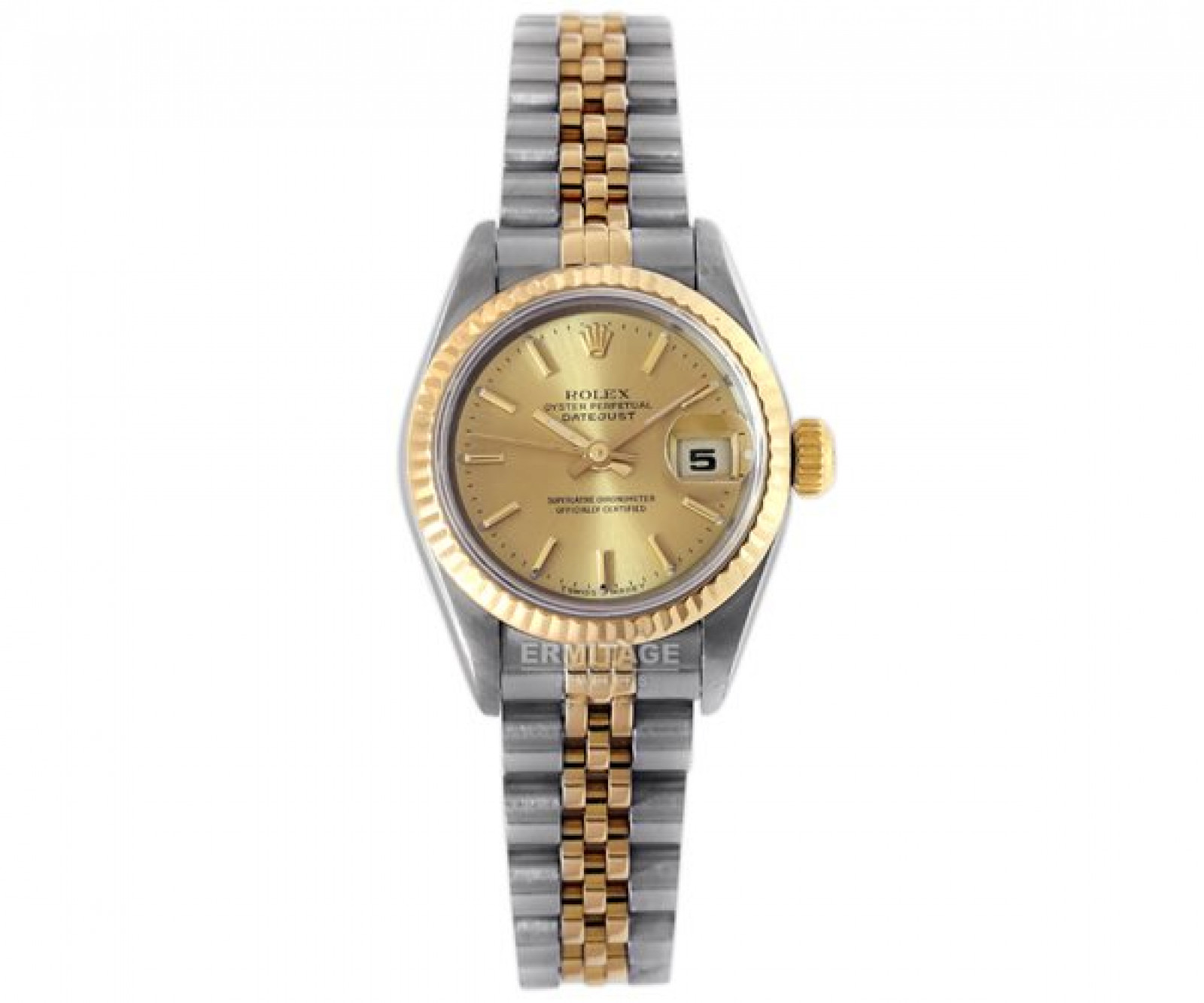 Pre-Owned Gold & Steel Rolex Datejust 69173 Year 1998