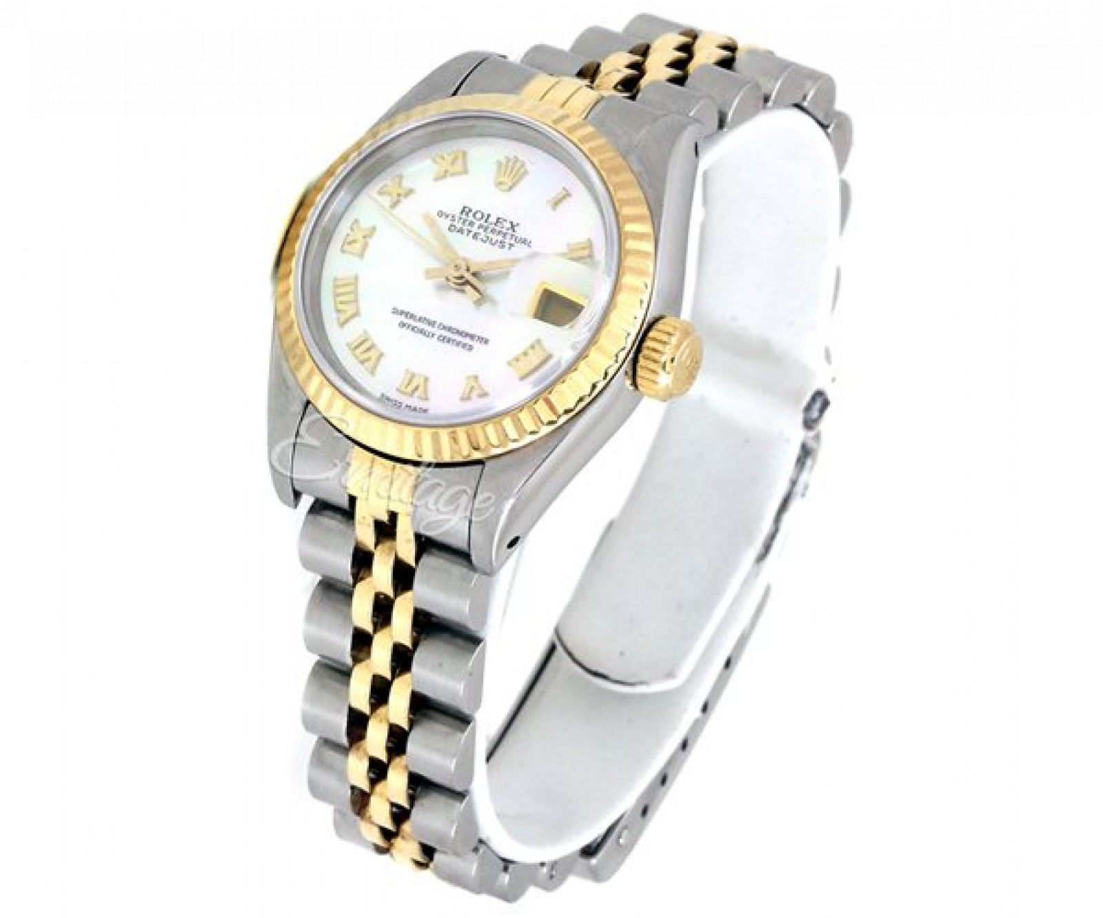 Rolex Datejust 69173 Gold & Steel with Ivory Dial & Roman Markers