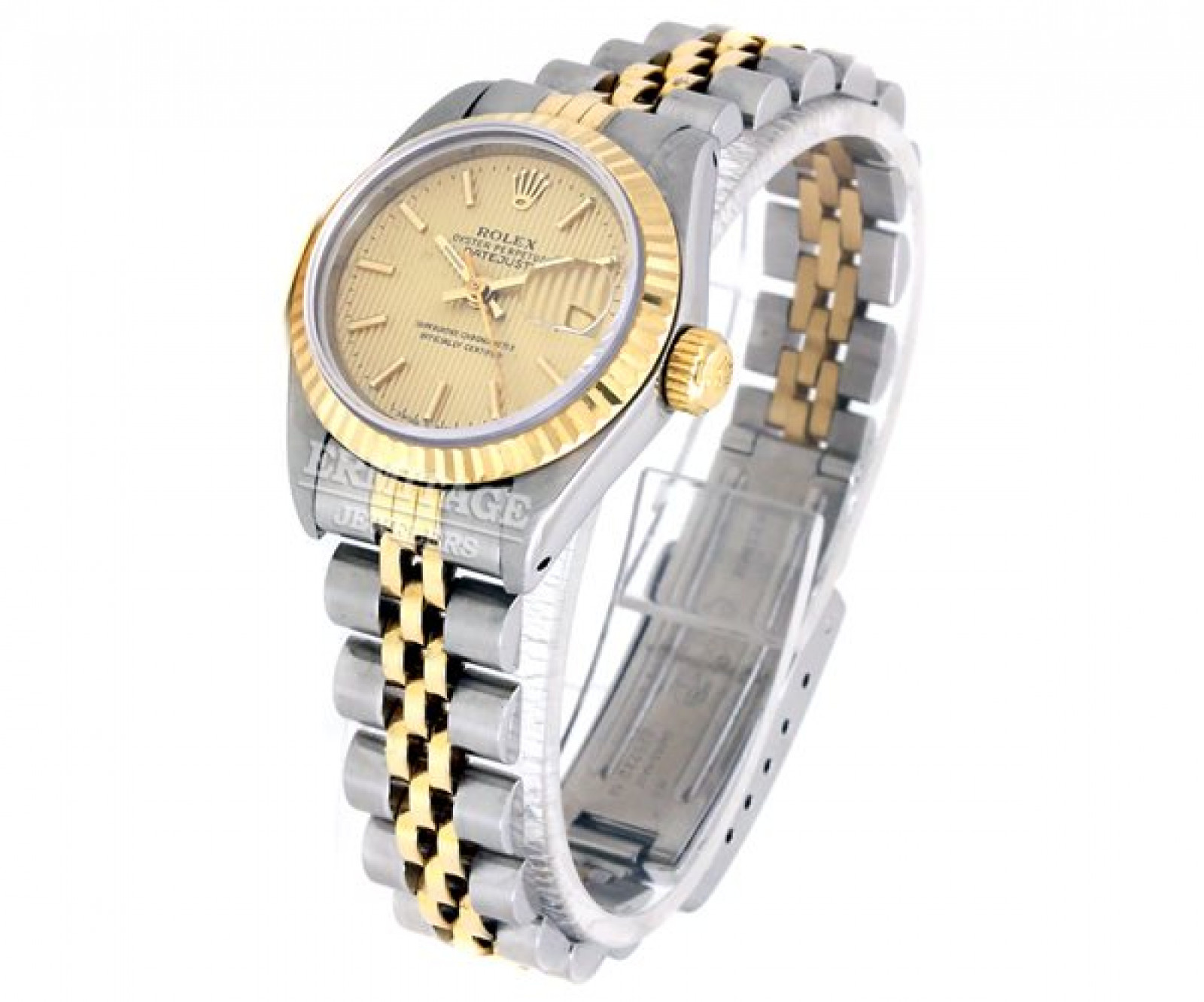 Tapestry Champagne Dial Rolex Datejust 69173