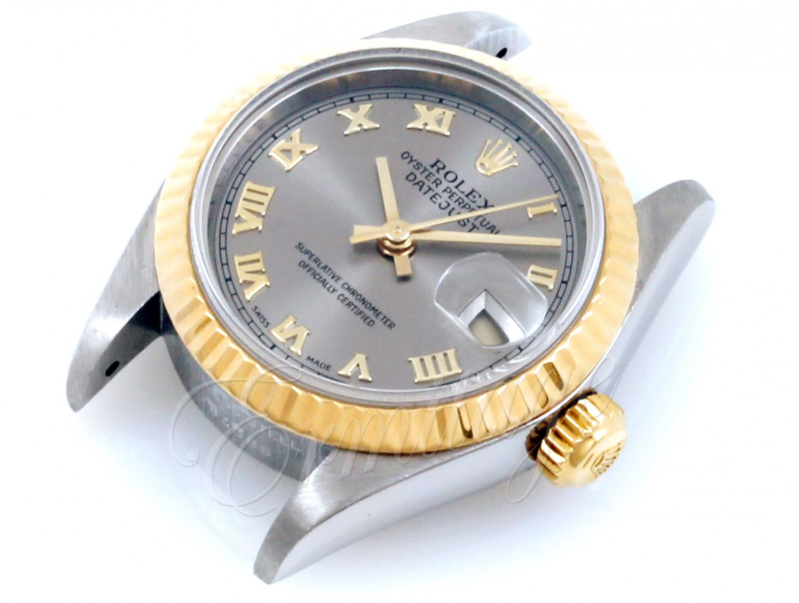 Rolex Datejust 69173 Gold & Steel with Grey Dial & Roman Markers
