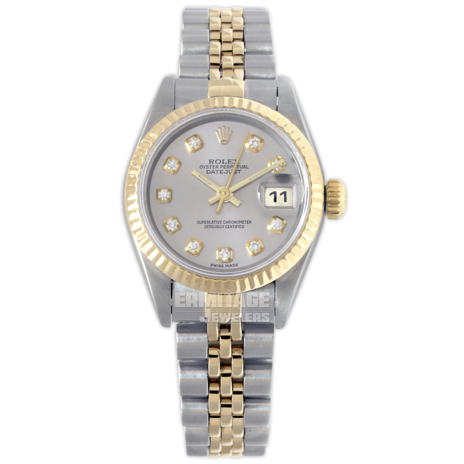 Ladies Rolex Datejust 69173 with Steel Dial