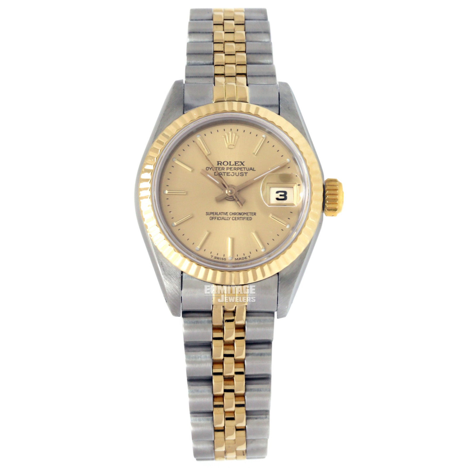 Pre-Owned Ladies Rolex Datejust 69173 with Champagne Dial