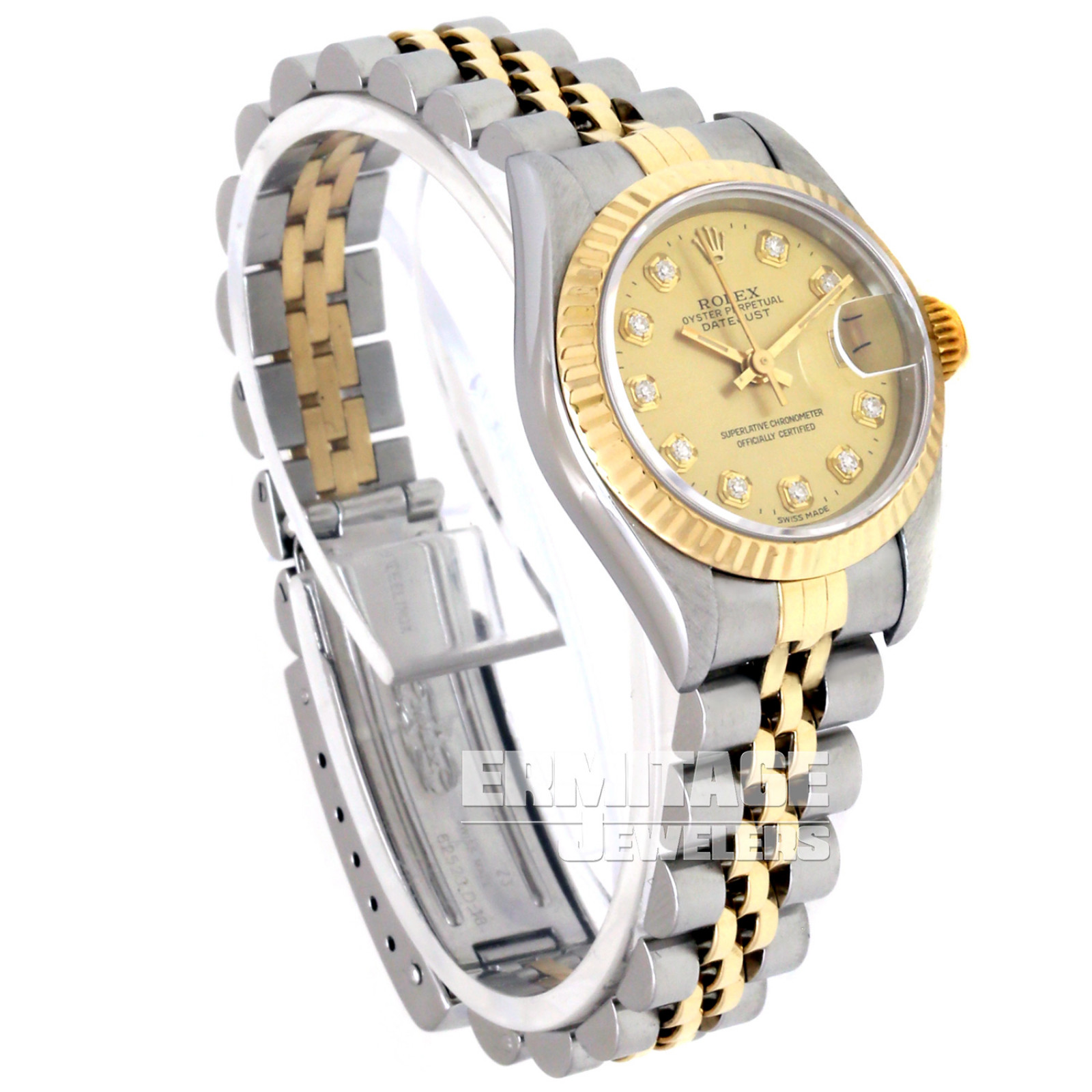 Rolex Datejust 69173 Fluted with Champagne Dial