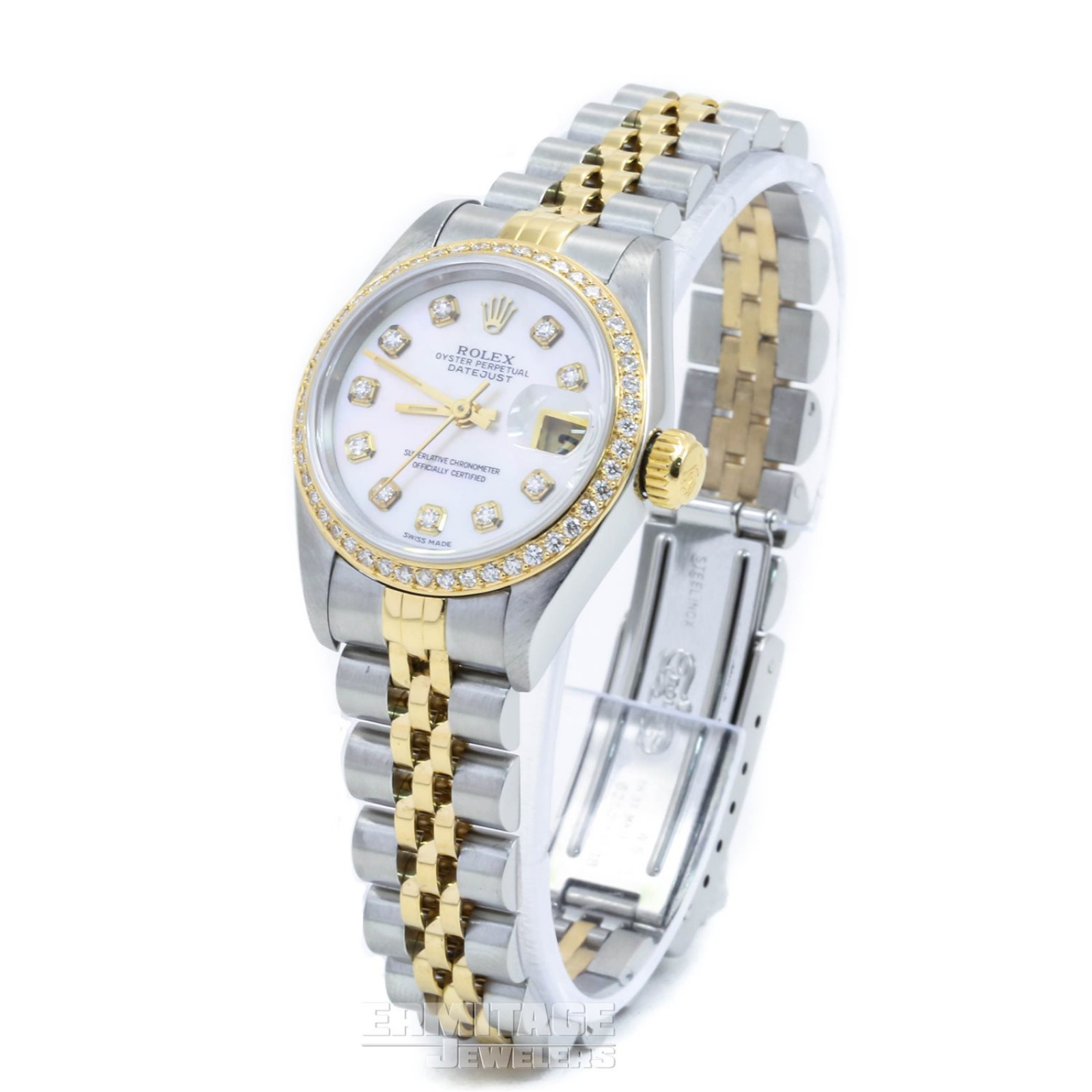 Mother Of Pearl Rolex Datejust 69173 with White Dial