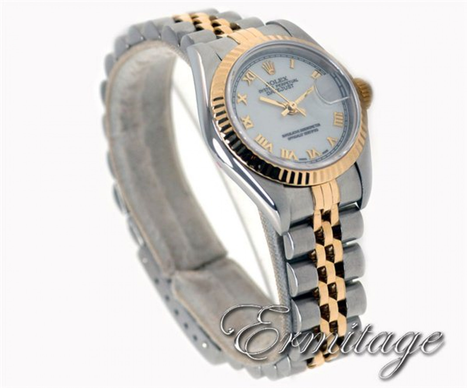 Rolex Datejust 79173 Gold & Steel White Used Condition