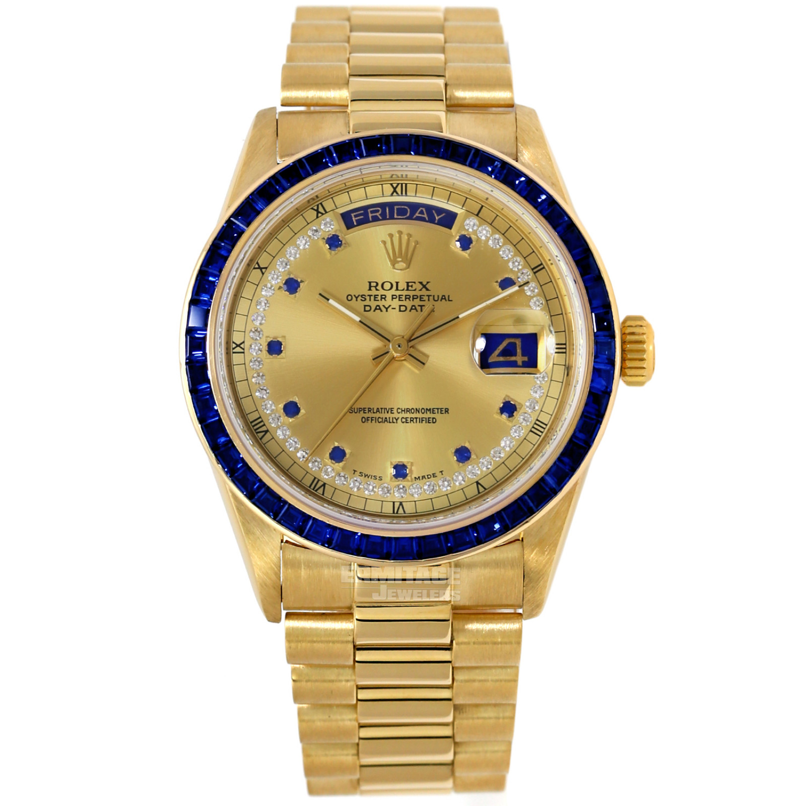 Gold on President Rolex Day Date 18058 36 mm