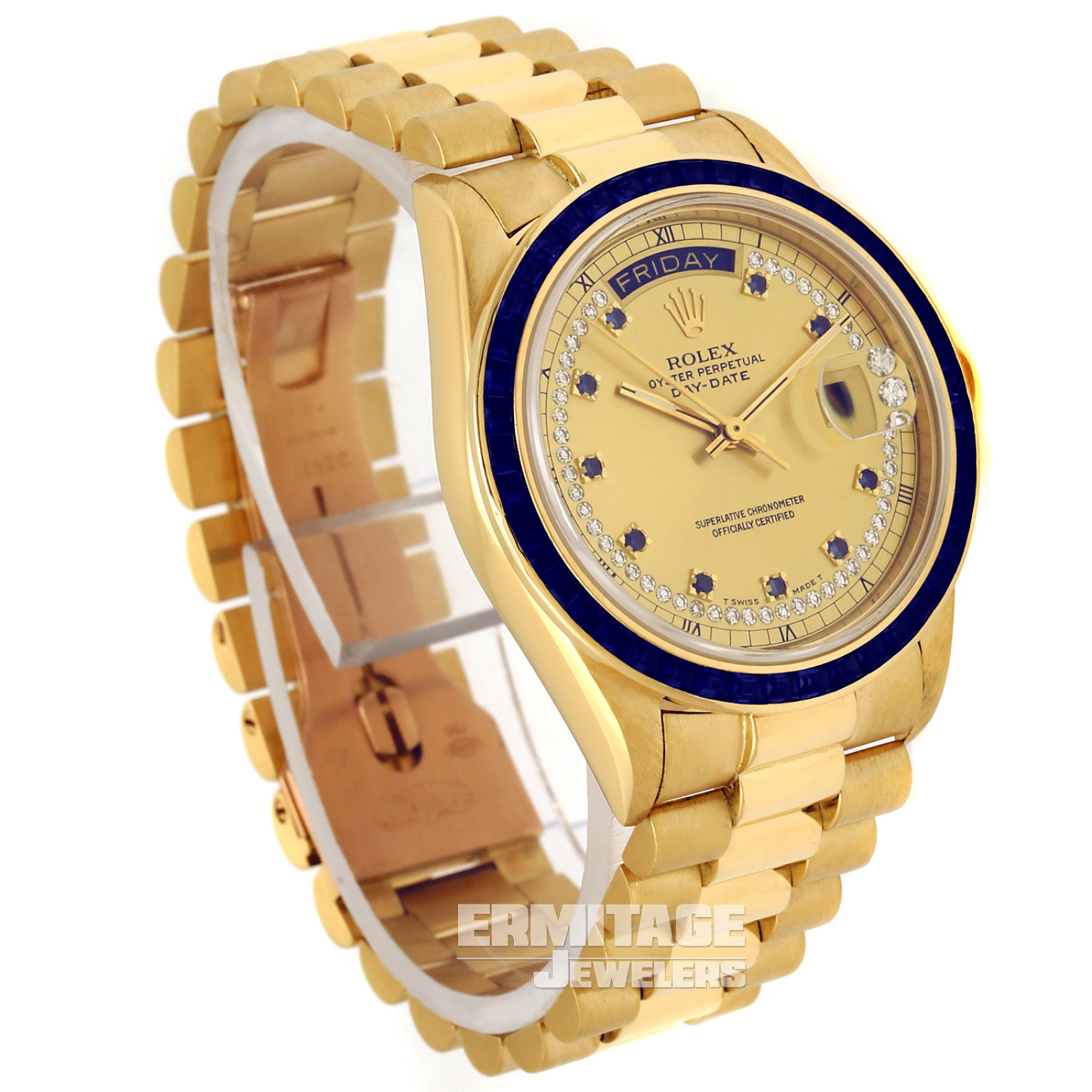 Gold on President Rolex Day Date 18058 36 mm