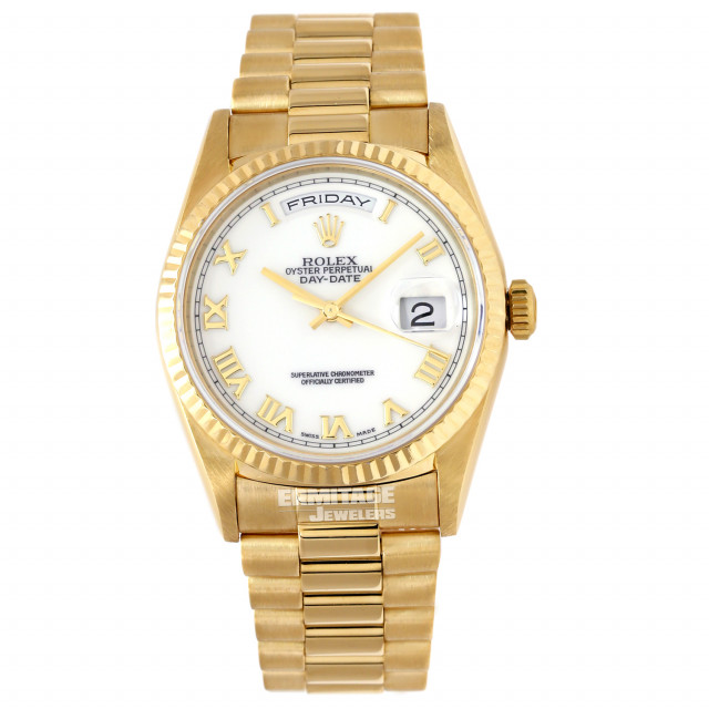 Gold on President Rolex Day-Date 18238 36 mm