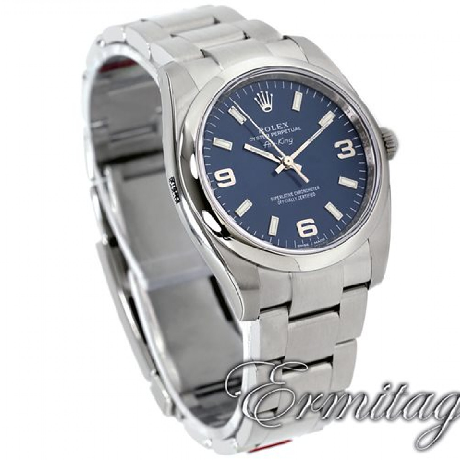 Steel On Oyster Rolex Air King 1140 34 Mm Ermitage Jewelers