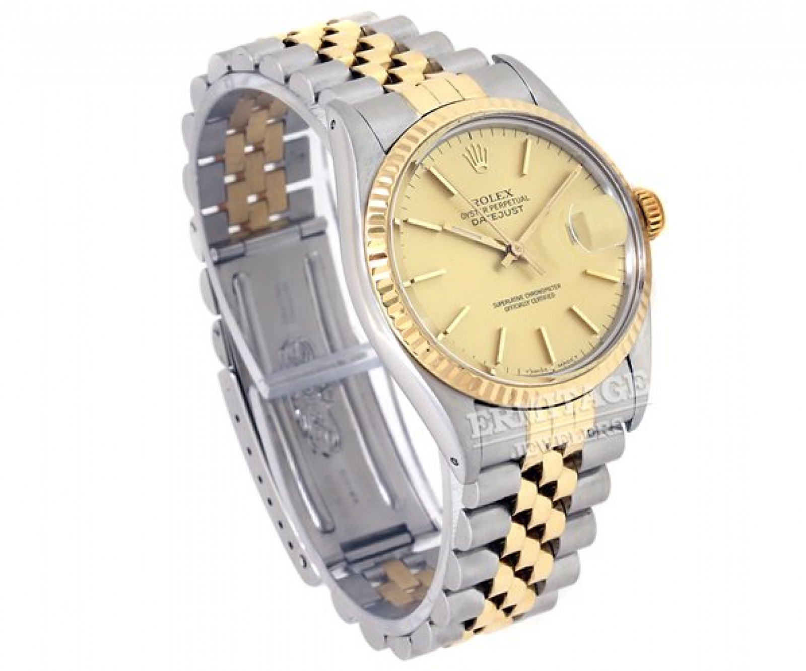 Rolex Datejust 16013 Gold & Steel With Champagne Dial