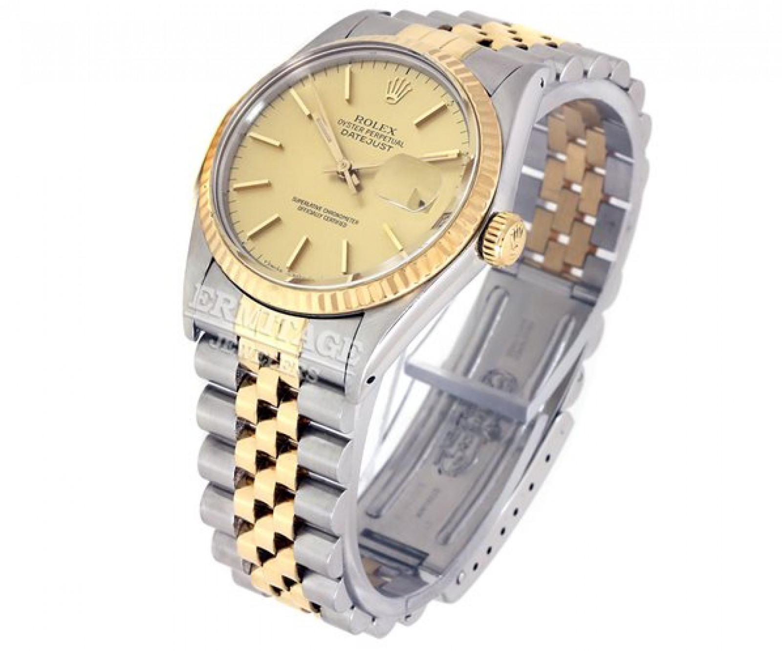 Rolex Datejust 16013 Gold & Steel With Champagne Dial