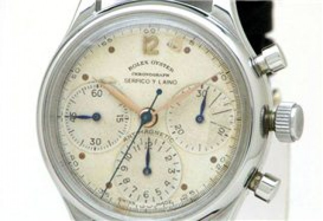 Vintage Rolex Chronograph 4048 Steel with White Dial