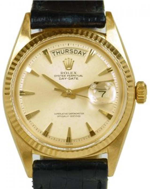 Vintage Rolex Day-Date 1803 Gold Silver with Silver Dial