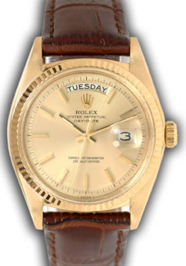 Vintage Rolex Day-Date 1803 Gold Year 1963 with Champagne Dial 1963