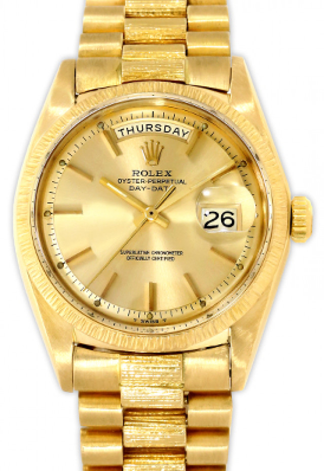 Vintage Rolex Day-Date 1807 Gold Year 1962 1962 with Champagne Dial