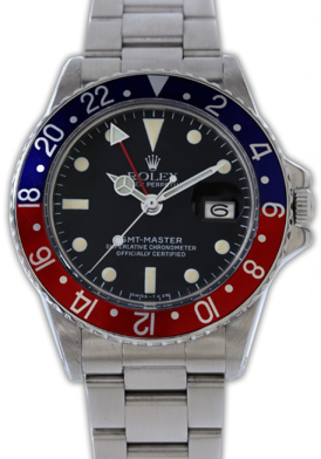 Vintage Rolex GMT-Master 1675 Steel Year 1976 with Black Dial 1976