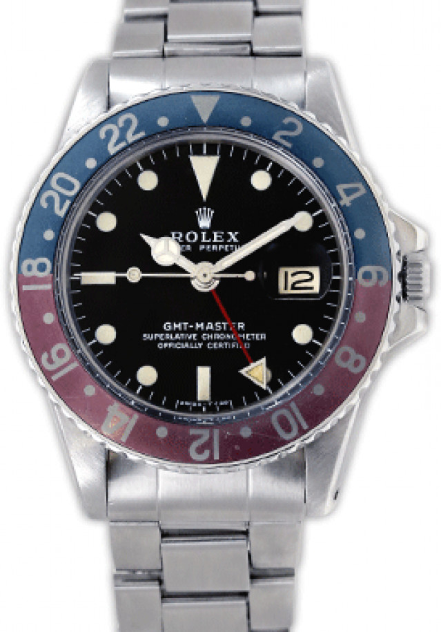 Vintage Rolex GMT-Master 1675 Steel Year 1972 with Black Dial 1972