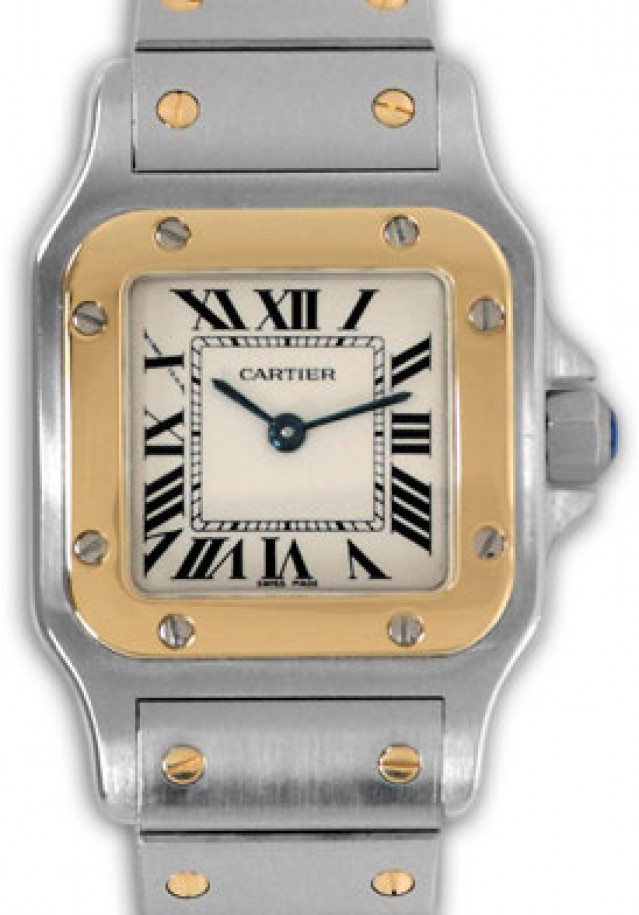 Pre-Owned Cartier Santos 1657 Gold & Steel