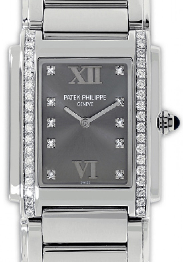 Grey Diamond Dial Patek Philippe Twenty~4 4910/10A