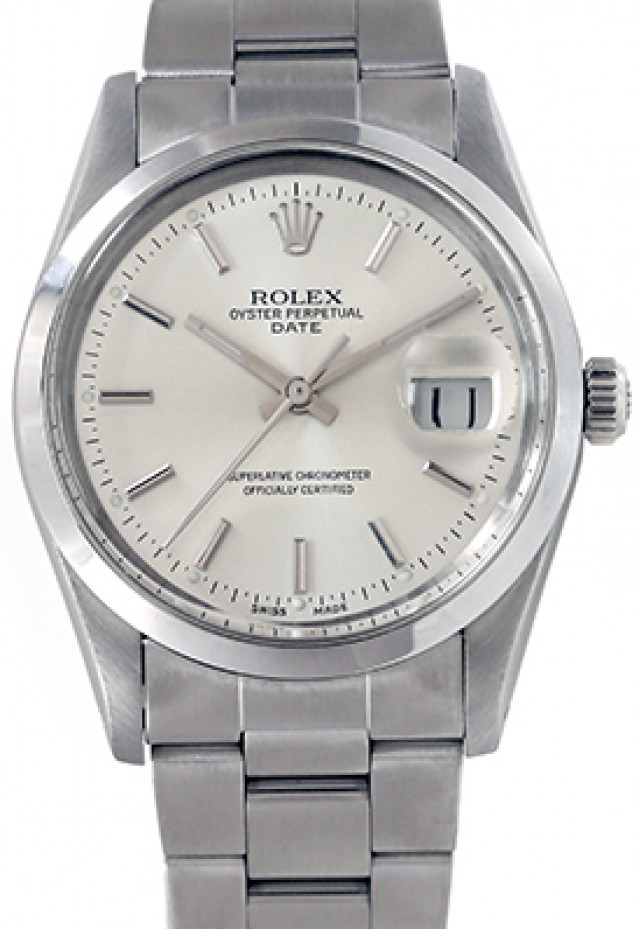 Pre-Owned Rolex Date 15000 Steel