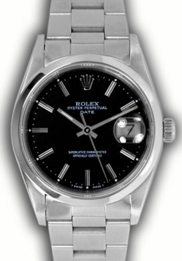 Rolex Date 15200 Steel Black 1996
