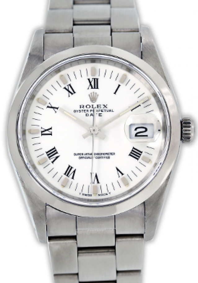 Rolex Date 15200 Steel White 1991