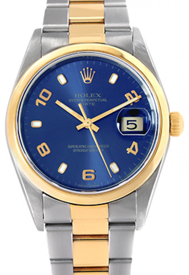 Pre-Owned Rolex Date 15203 with Blue Dial