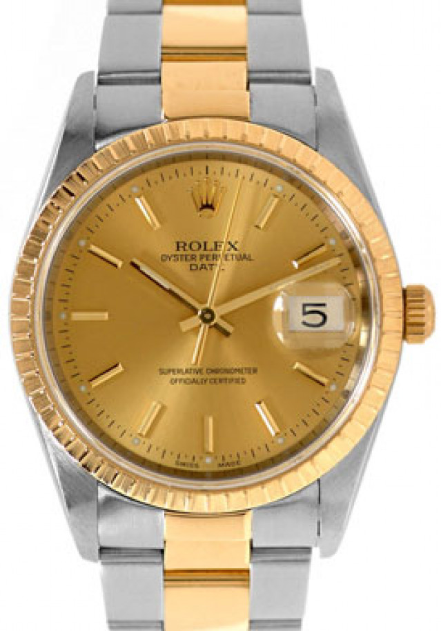 Rolex Date 15233 Gold & Steel Champagne 2000