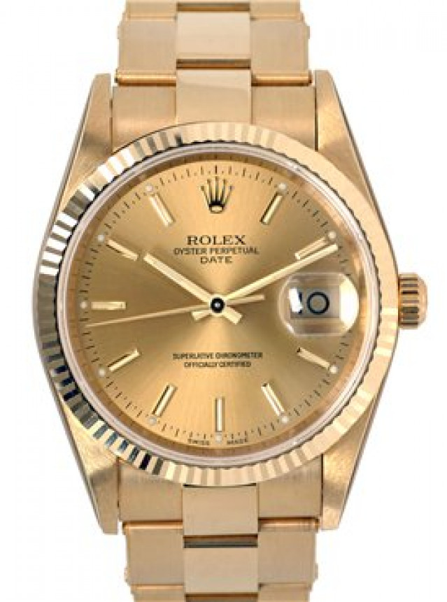 Rolex Date 15238 Gold Champagne 2005