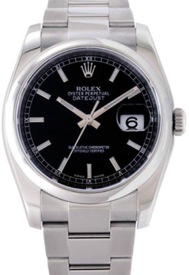 Used Rolex Datejust 116200 with Black Dial