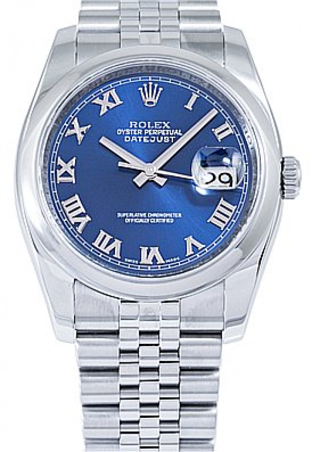 2009 Blue Rolex Datejust Ref. 116200