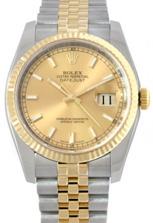 Rolex Datejust 116233 with Champagne Dial