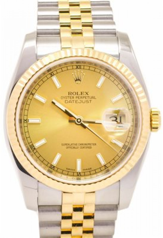 Pre-Owned Rolex Datejust 116233 with Champagne Dial