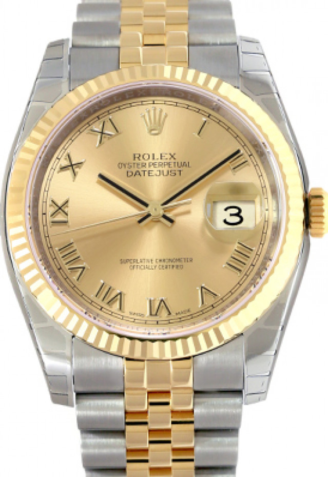 Rolex Datejust 116233 36 mm Gold & Steel on Oyster